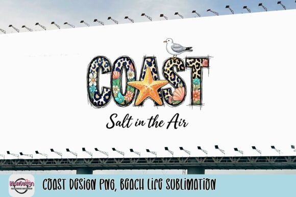 Bring the Beach Home: Coast Design PNG for Sublimation Projects