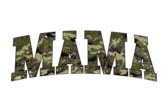 Camo Mama Military Mom Design: A Bold Graphic for Proud Families