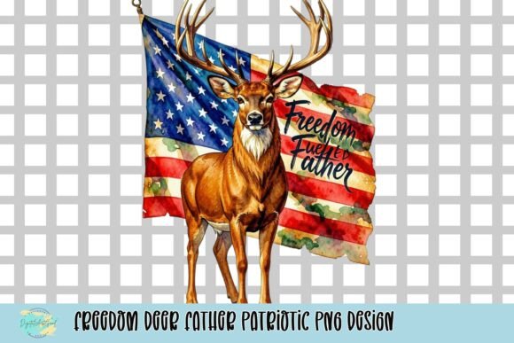 Celebrate Freedom and Fatherhood with This Artistic Deer Design