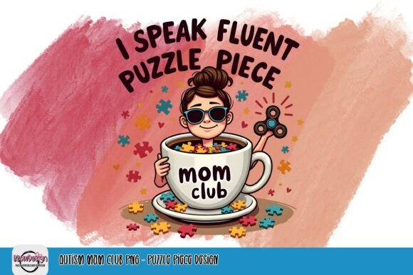 Celebrate Neurodiversity: The Ultimate Autism Mom Club PNG