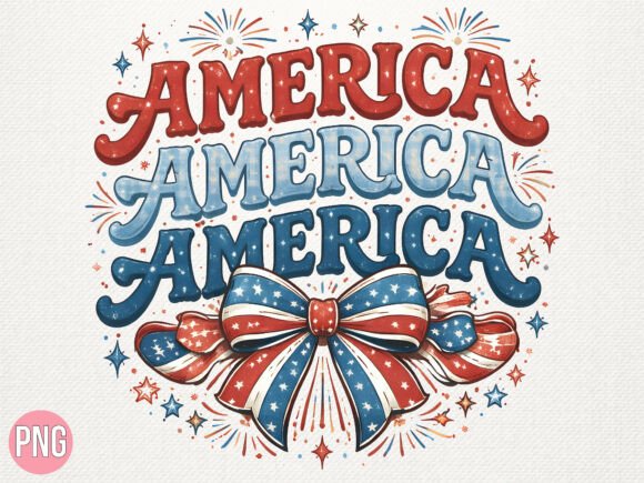 Celebrate with Vintage Charm: The Patriotic Bow Design