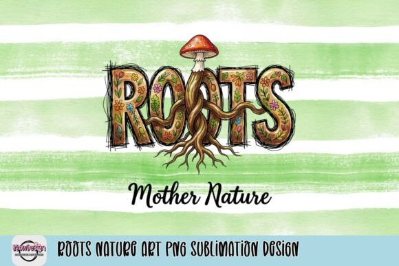 Embrace Organic Charm with This Whimsical Roots Art Design