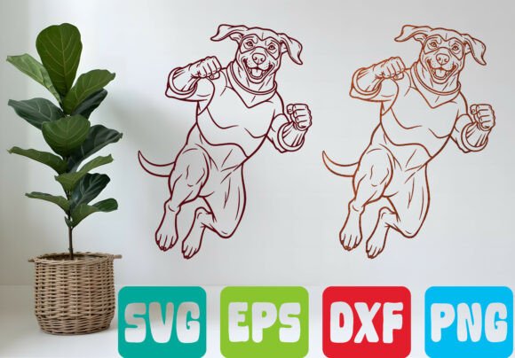 Jumping Boxer Dog SVG: The Playful Asset for Your Brand