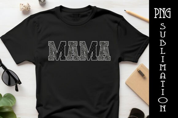 MAMA PNG: Bold Leopard Design for Sublimation & Heat Transfer