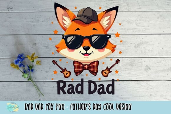 Rad Dad Fox PNG: The Ultimate Father's Day Design Asset